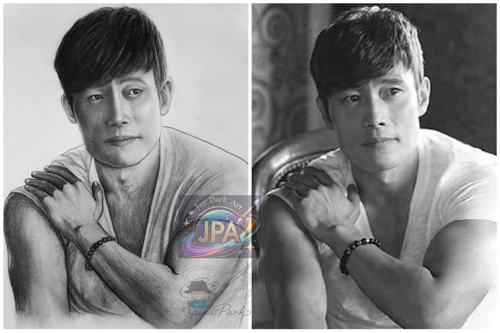Lee Byung Hun Artwork (22x27 cm)
