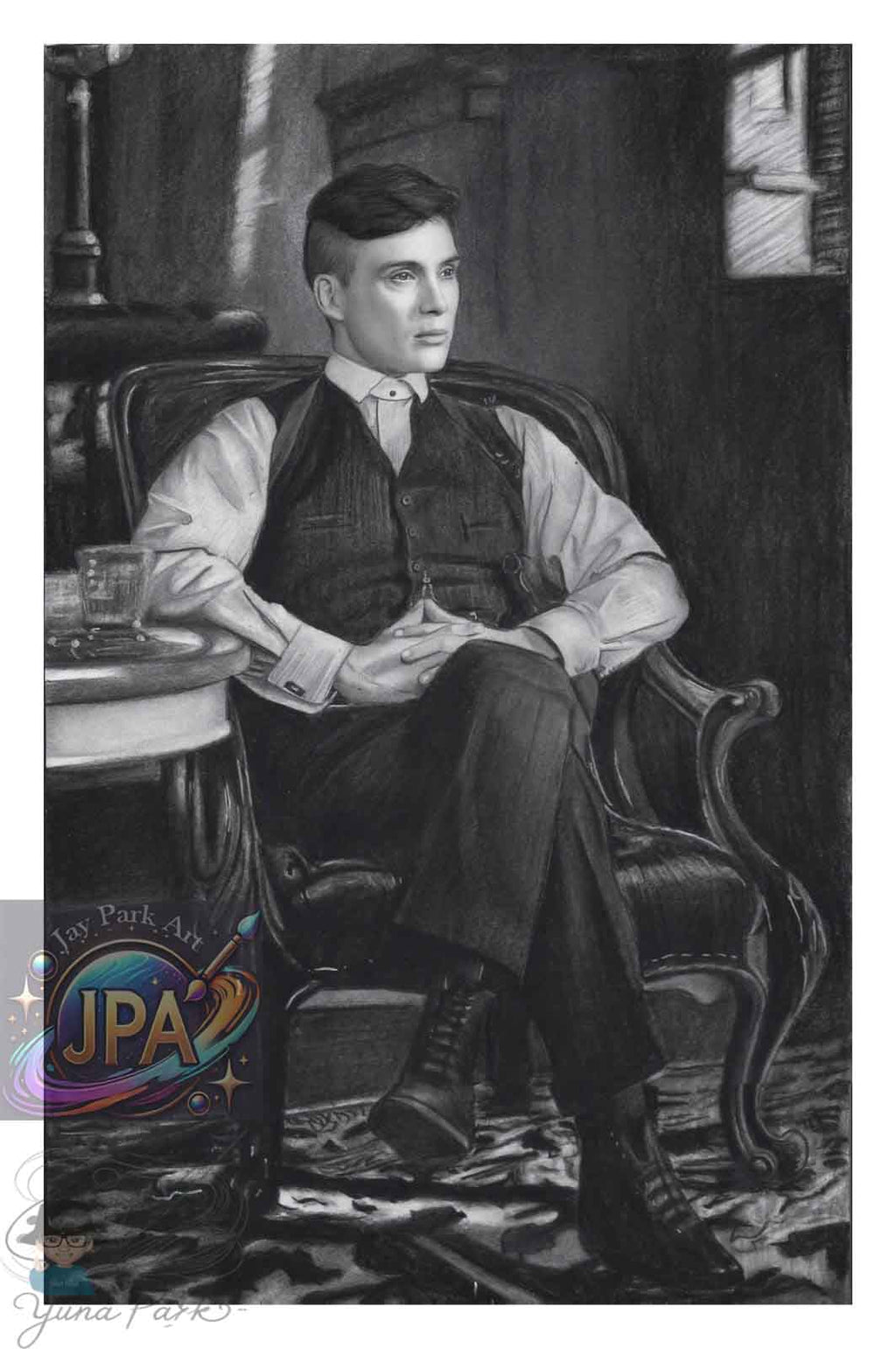 Peaky Blinders – Tommy Shelby (30x20 cm) – Artwork