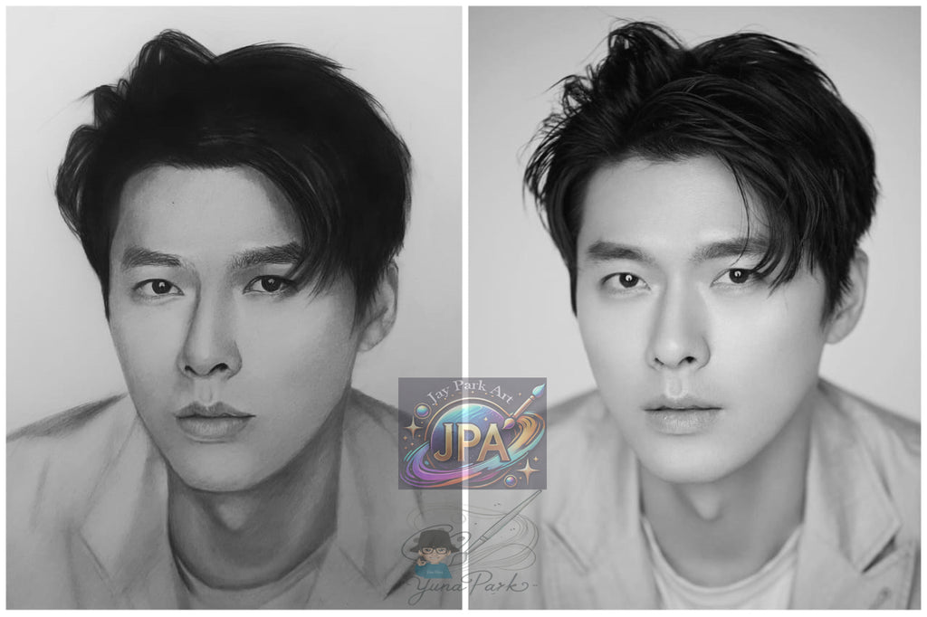 Hyun Bin Artwork (30x20 cm) – Artwork