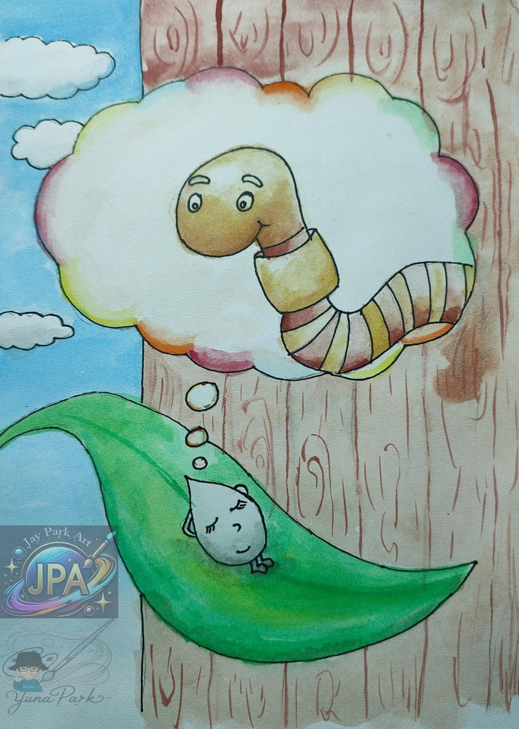 Lady Splashi by Yuna Park – Artwork (30x20 cm) – Artwork