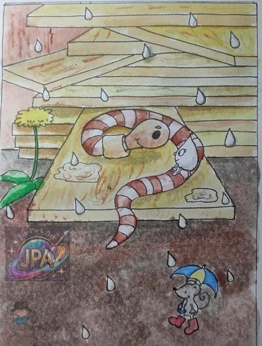 Lady Splashi by Yuna Park – Artwork (30x20 cm)