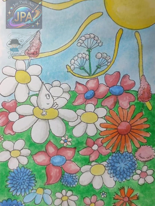 Lady Splashi by Yuna Park – Artwork (30x20 cm)