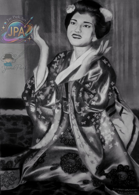 Maria Callas Artwork (26x35 cm)