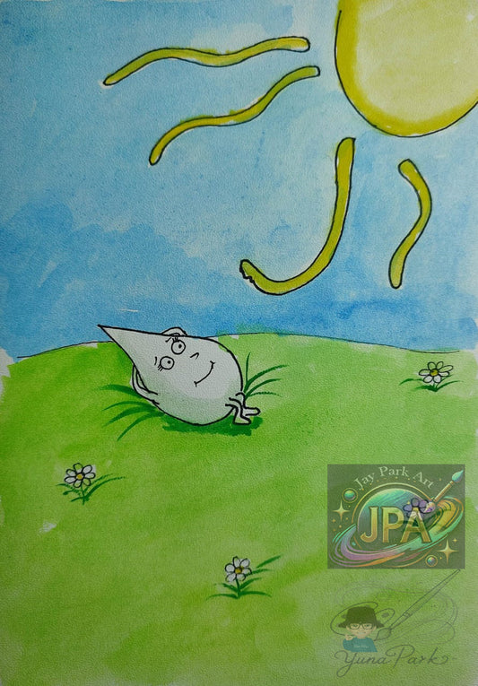 Lady Splashi by Yuna Park – Artwork (30x20 cm)