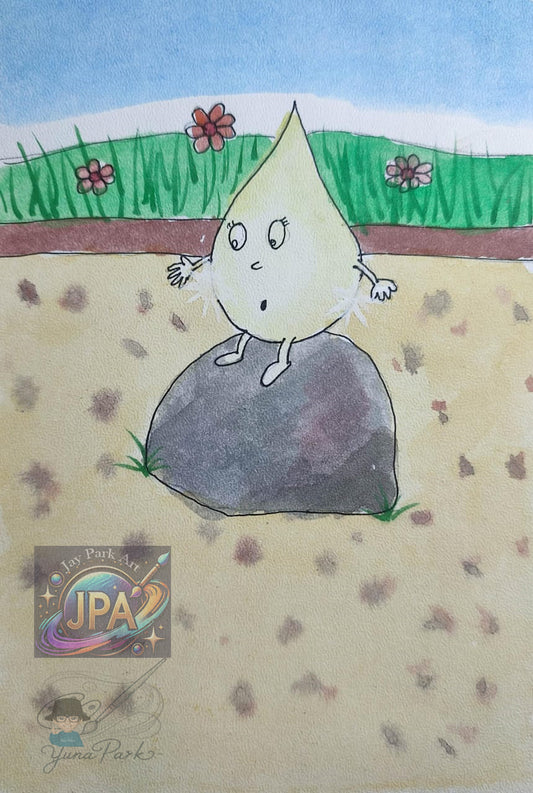 Lady Splashi by Yuna Park – Artwork (30x20 cm)