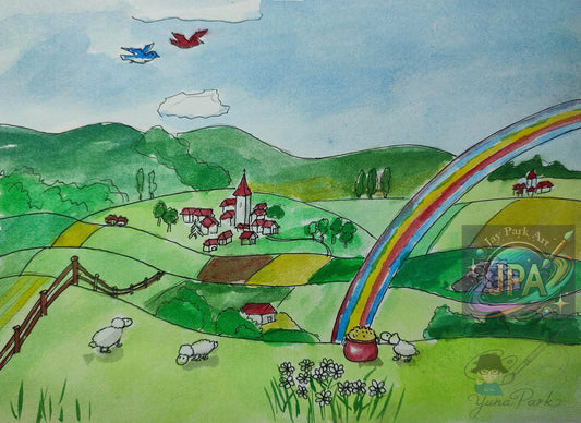 Lady Splashi by Yuna Park – Artwork (30x20 cm)