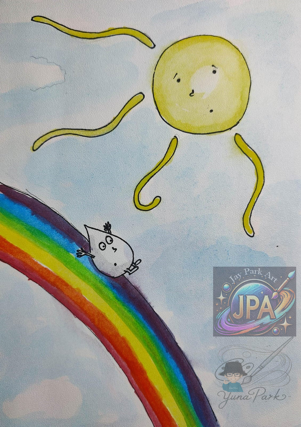 Lady Splashi by Yuna Park – Artwork (30x20 cm) – Artwork
