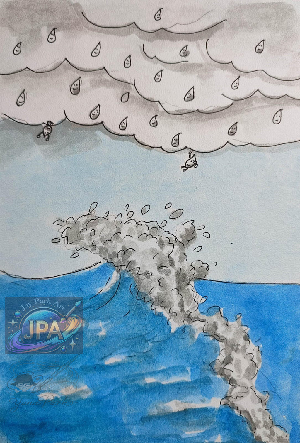 Lady Splashi by Yuna Park – Artwork (30x20 cm) – Artwork