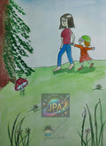 Lady Splashi by Yuna Park – Artwork (30x20 cm)