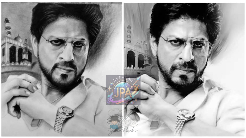 Shah Rukh Khan – The King of Bollywood (25x22 cm) – Artwork