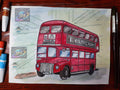 Karan-Saga Artwork – 30x20 cm (London Buses)