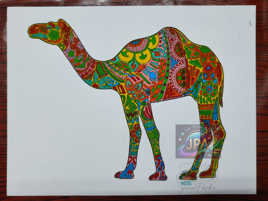 Coppee Carla Artwork (30x20 cm) – Illustrated Camel – Artwork