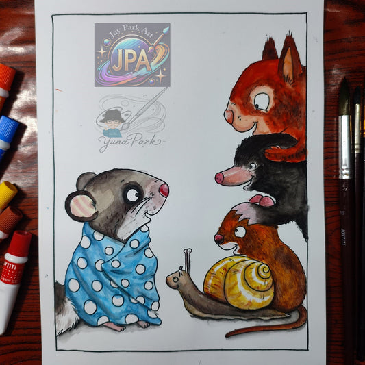 Schnuffeldecke – 30x20 cm Artwork by Yuna Park