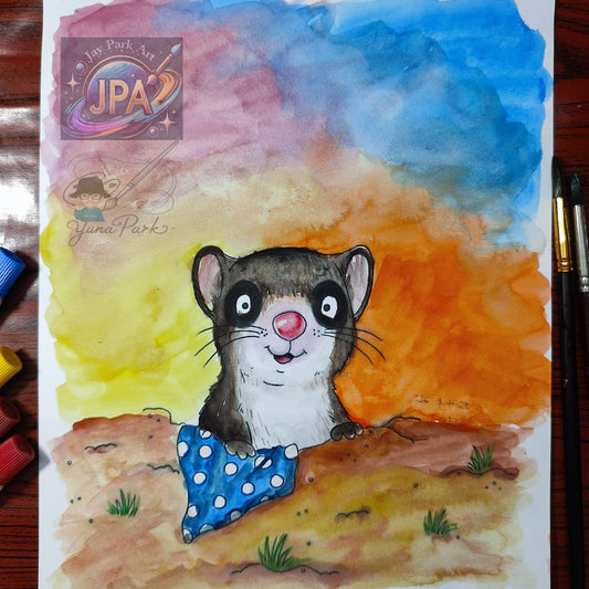 Schnuffeldecke – 30x20 cm Artwork by Yuna Park