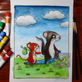 Schnuffeldecke – 30x20 cm Artwork by Yuna Park