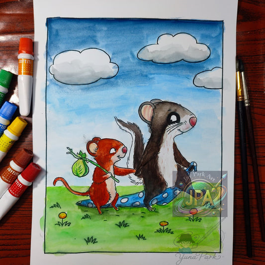 Schnuffeldecke – 30x20 cm Artwork by Yuna Park