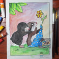 Schnuffeldecke – 30x20 cm Artwork by Yuna Park