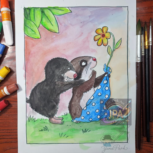 Schnuffeldecke – 30x20 cm Artwork by Yuna Park