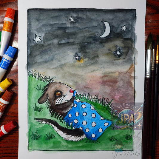 Schnuffeldecke – 30x20 cm Artwork by Yuna Park