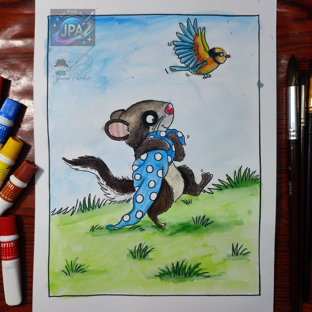 Schnuffeldecke – 30x20 cm Artwork by Yuna Park – Artwork