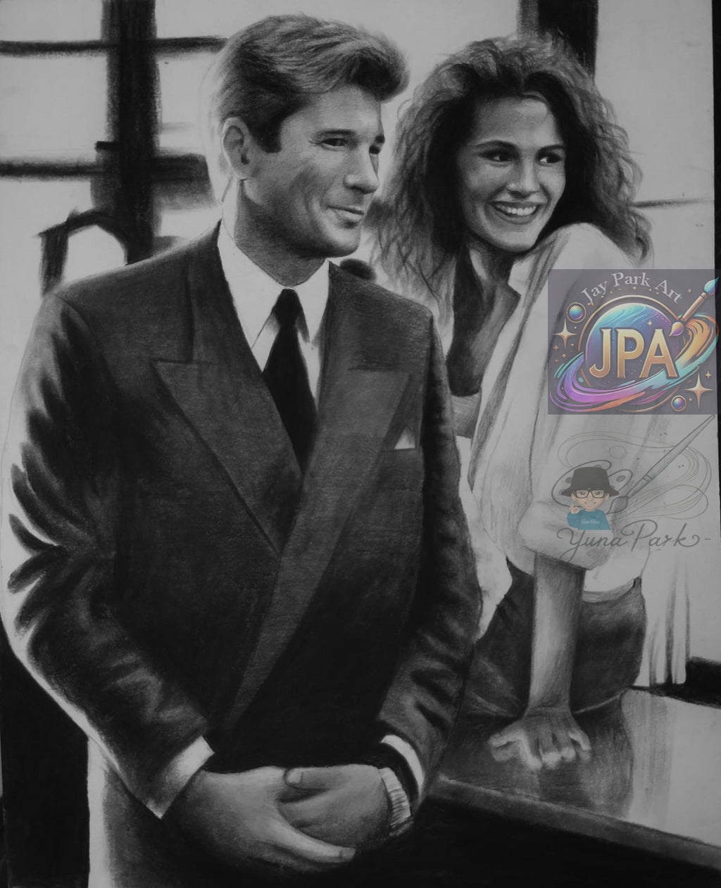 Julia Roberts & Richard Gere – Pretty Woman (28x35 cm) – Artwork
