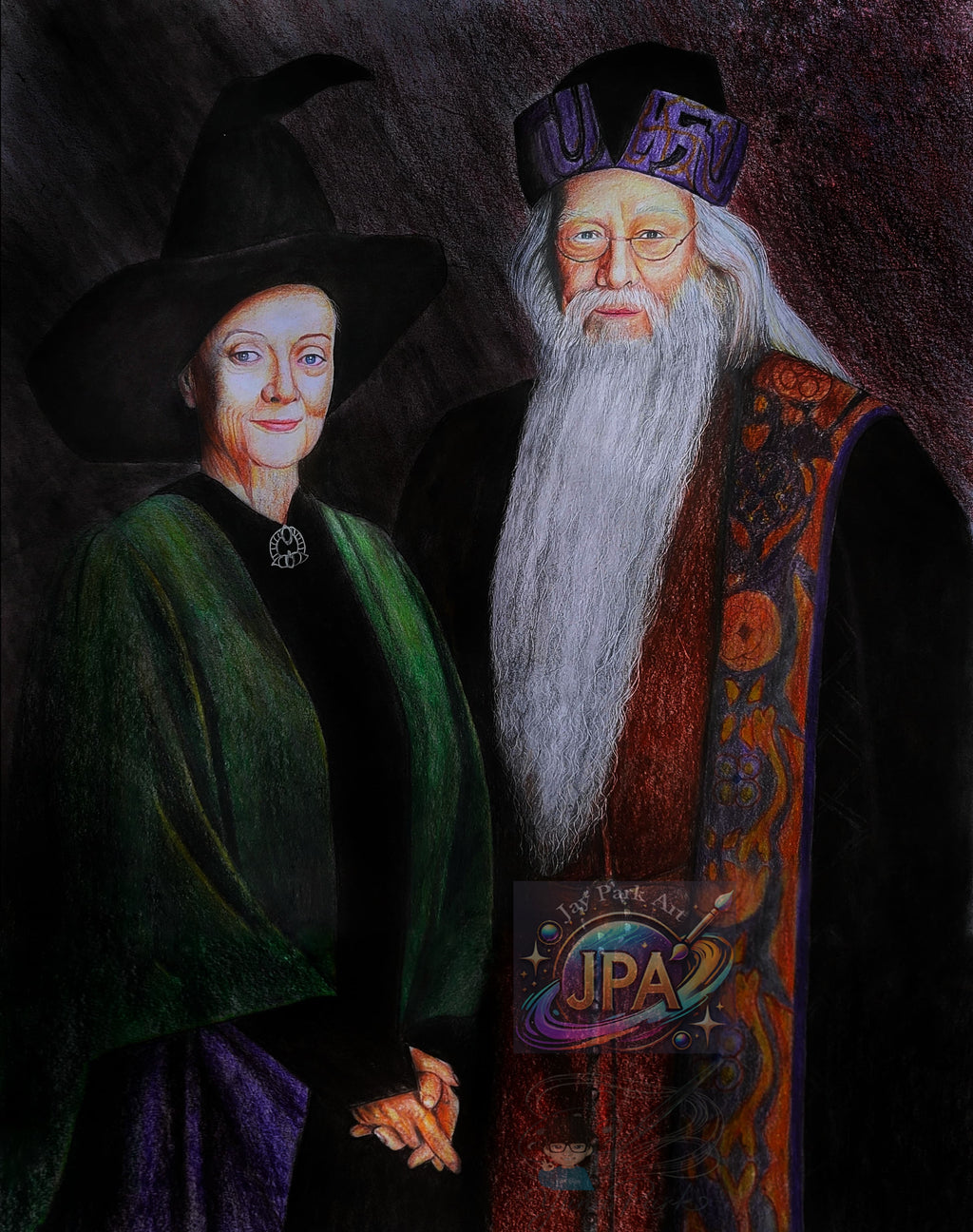 Harry Potter – Professor Albus Dumbledore & Professor Minerva McGonagall 30x20 cm – Artwork