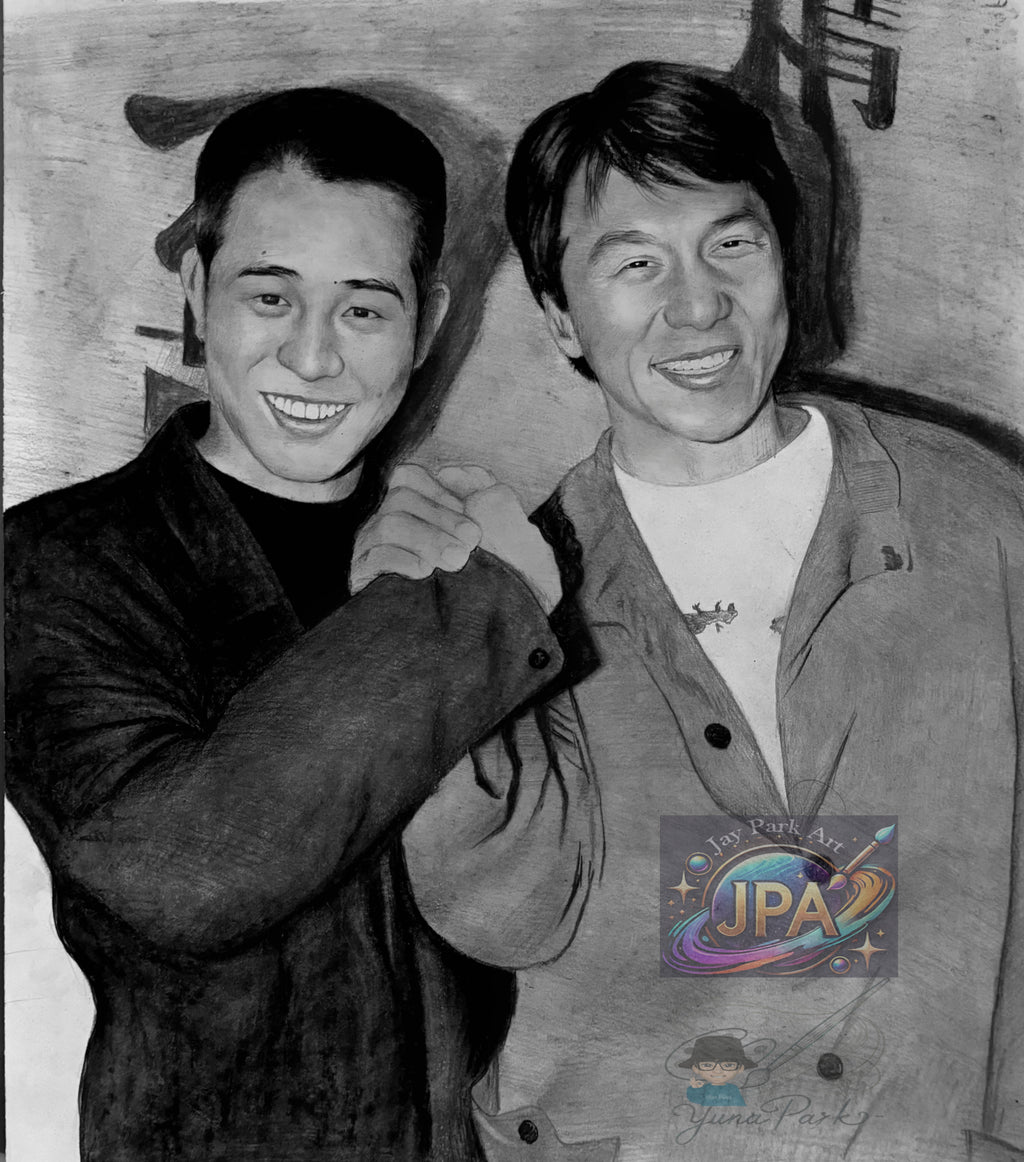 Jackie Chan and Jet Li – Legends of Martial Arts (20x30 cm) – Artwork