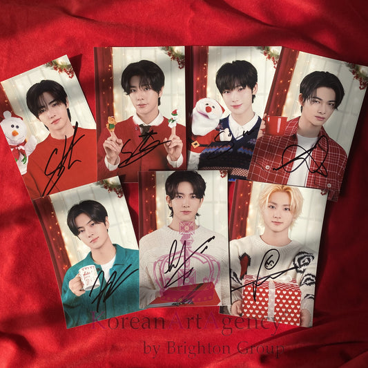 ENHYPEN Set of 7pcs Photocard With Autograph – Jungwon Heeseung Jay Jake Sunghoon Sunoo Ni-ki – Holiday K-Pop Photo Cards