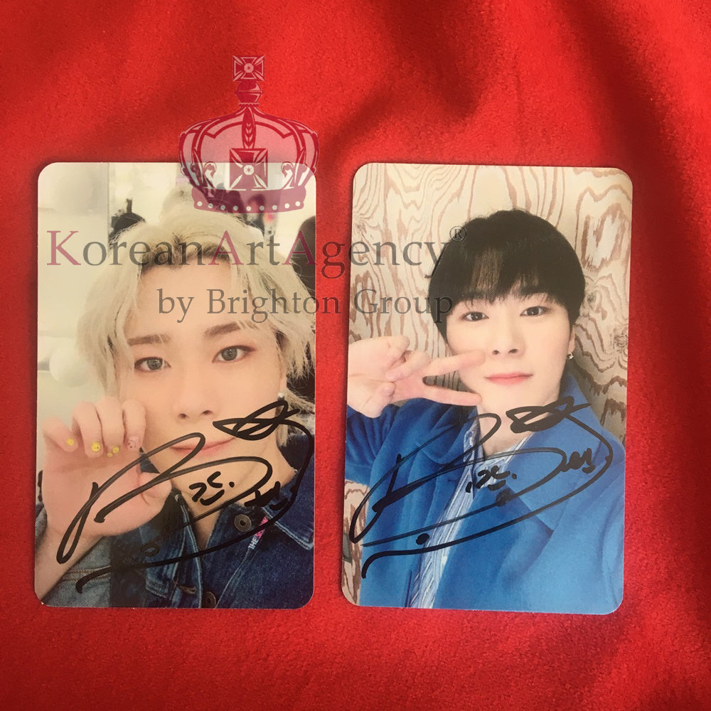 Korean pop star Moon Bin autograph set