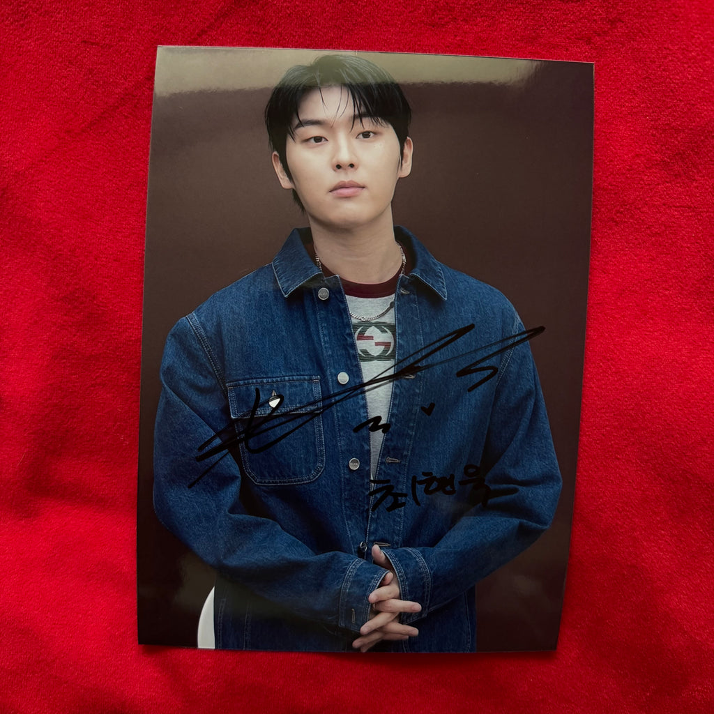 Choi Hyun Wook 7-Inch Autographed Photo