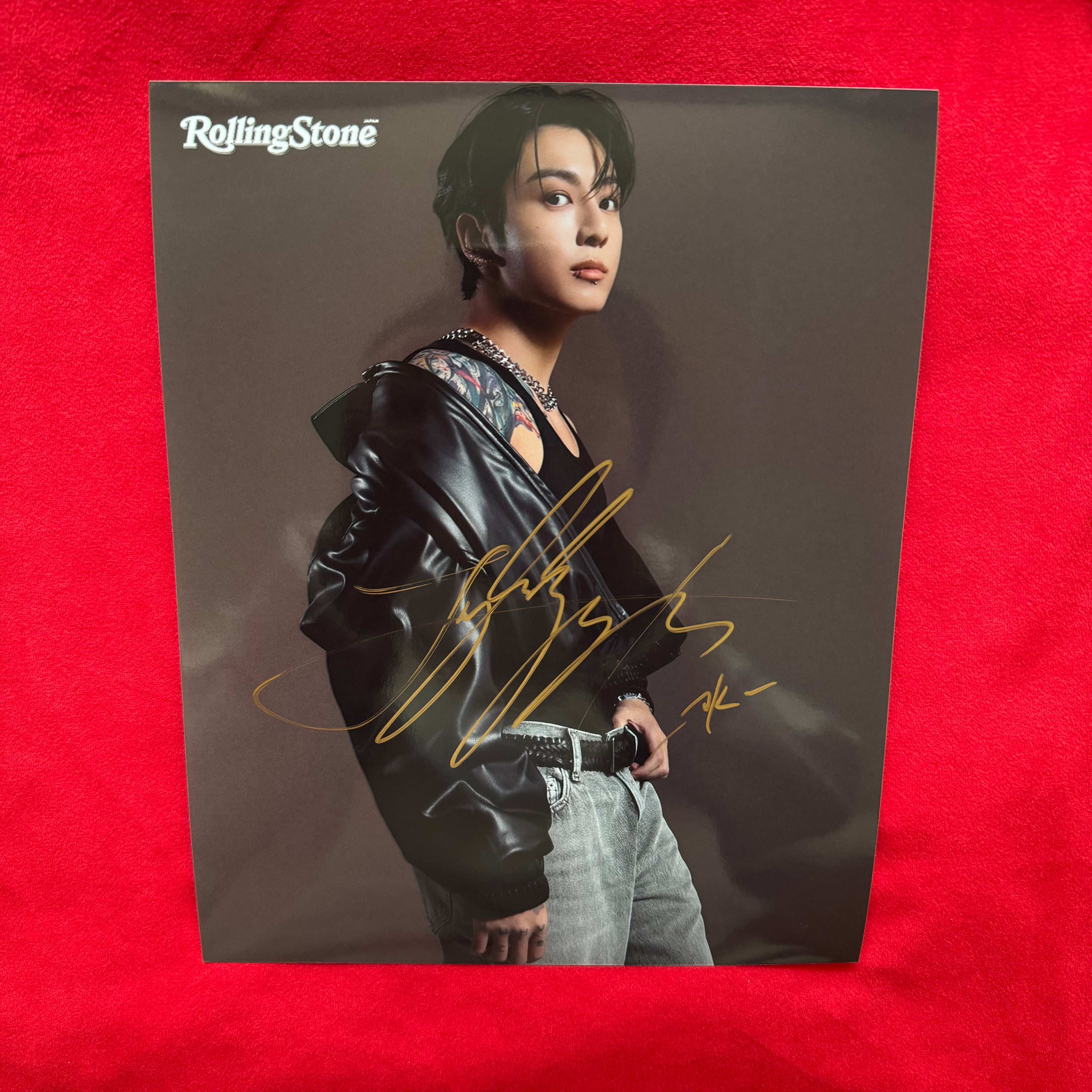 BTS Jungkook Autograph – Authentic 10-Inch Signed Photo | ROLLING STONE SHOOTING 012026
