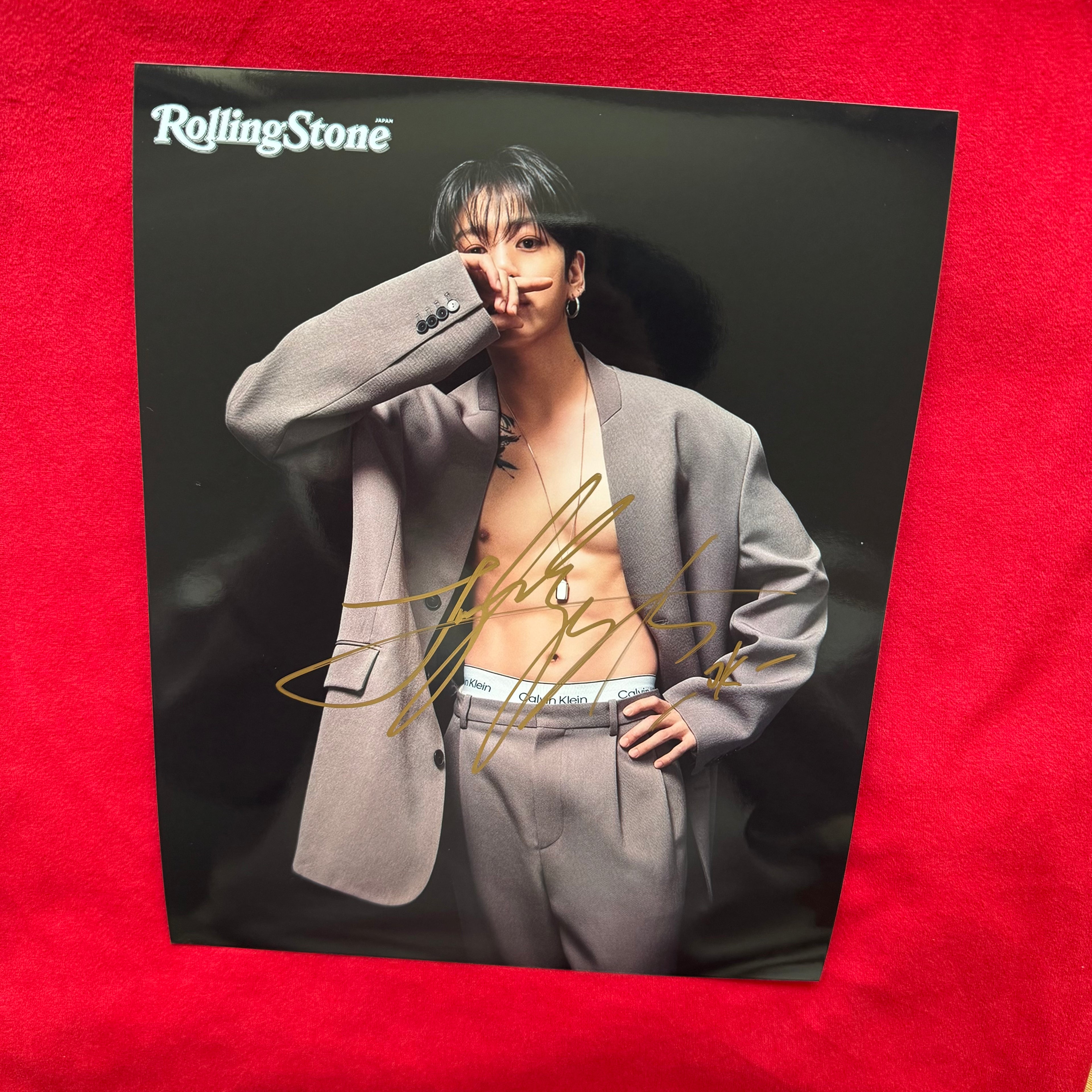BTS Jungkook Autograph – Authentic 10-Inch Signed Photo | ROLLING STONE SHOOTING 012026