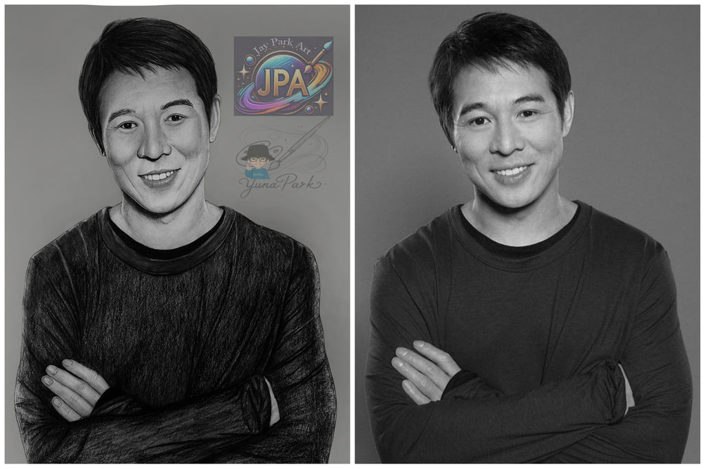 Jet Li  Sketch Art – Tribute to a Martial Arts Legend 20x30cm