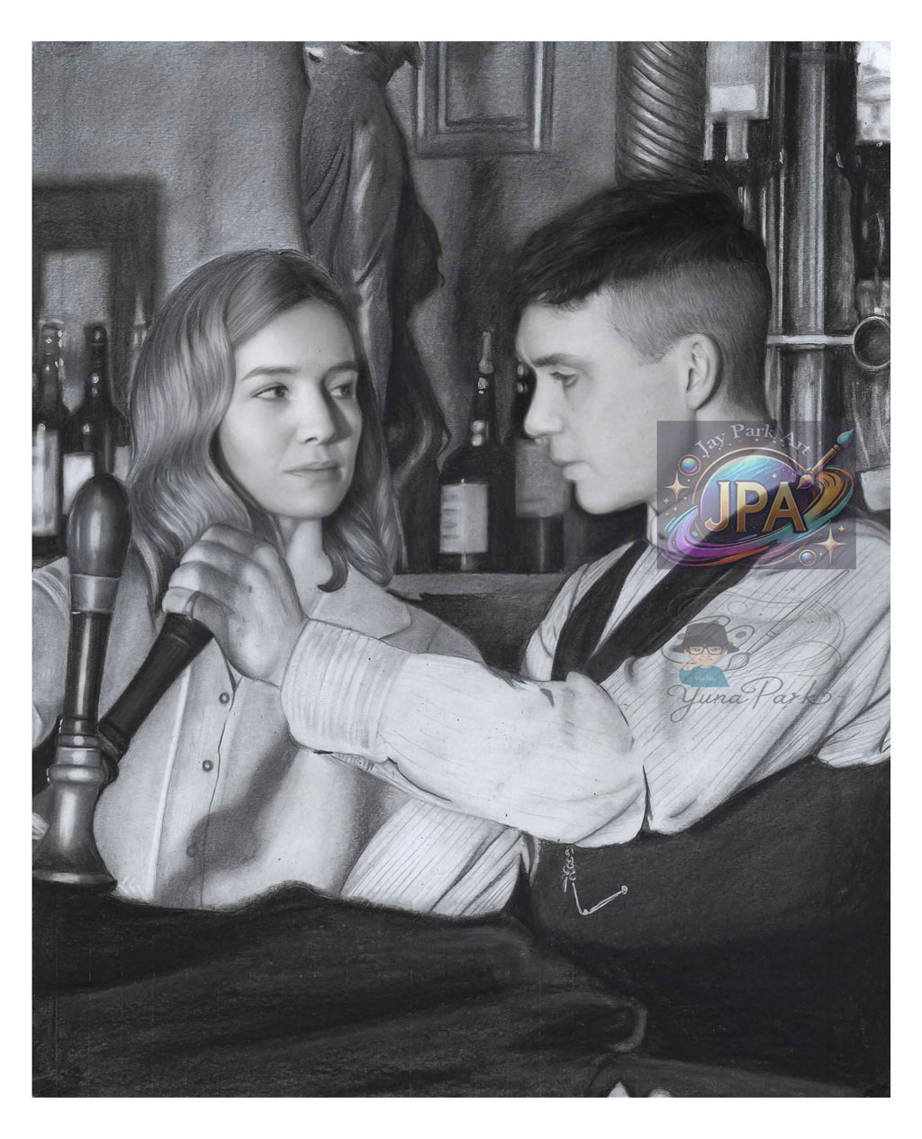 Peaky Blinders – Thomas Shelby & Grace Burgess (30x20 cm) – Artwork