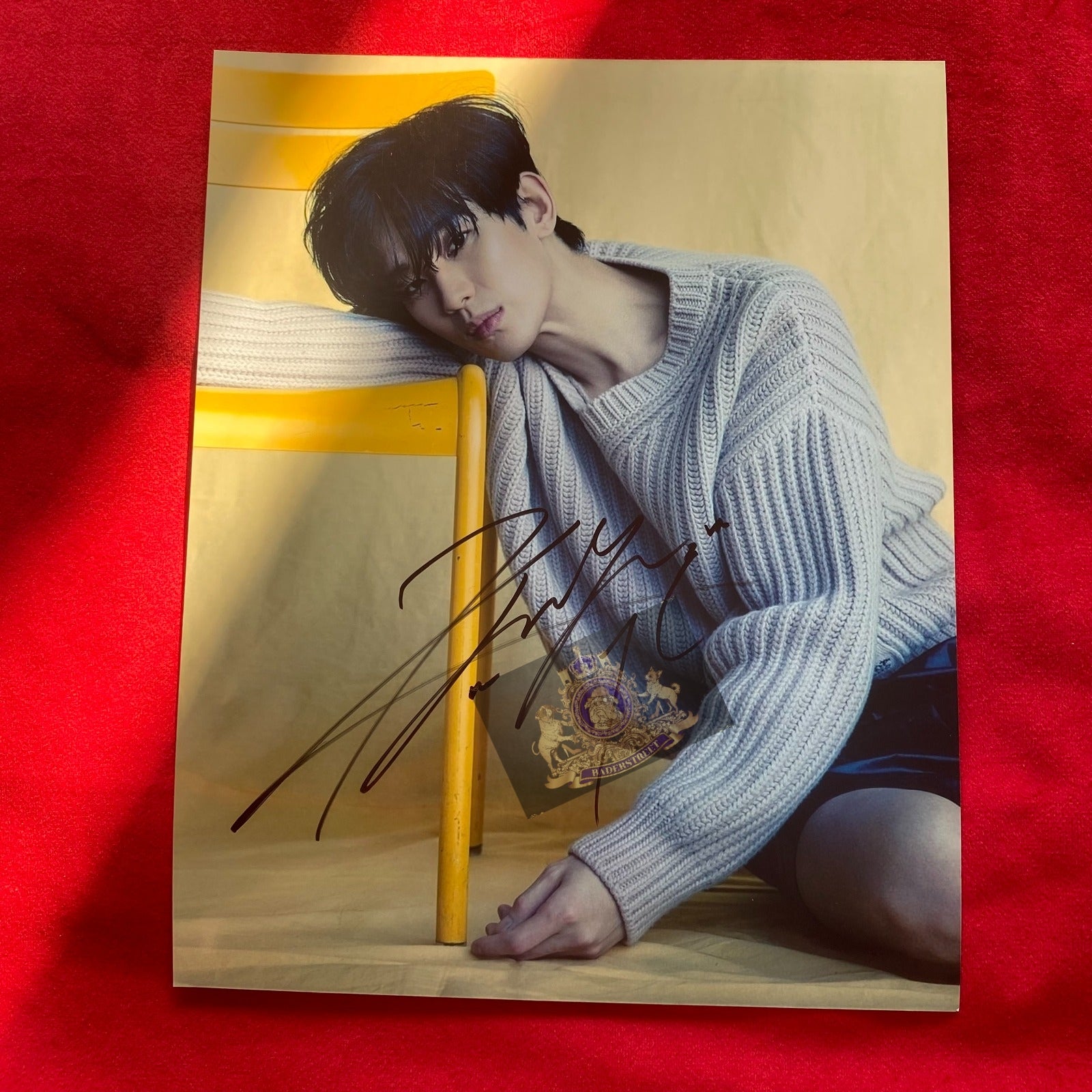 ⭐ Kim Soo Hyun 10-Inch Autograph – Limited Edition Signed Photo Collectible