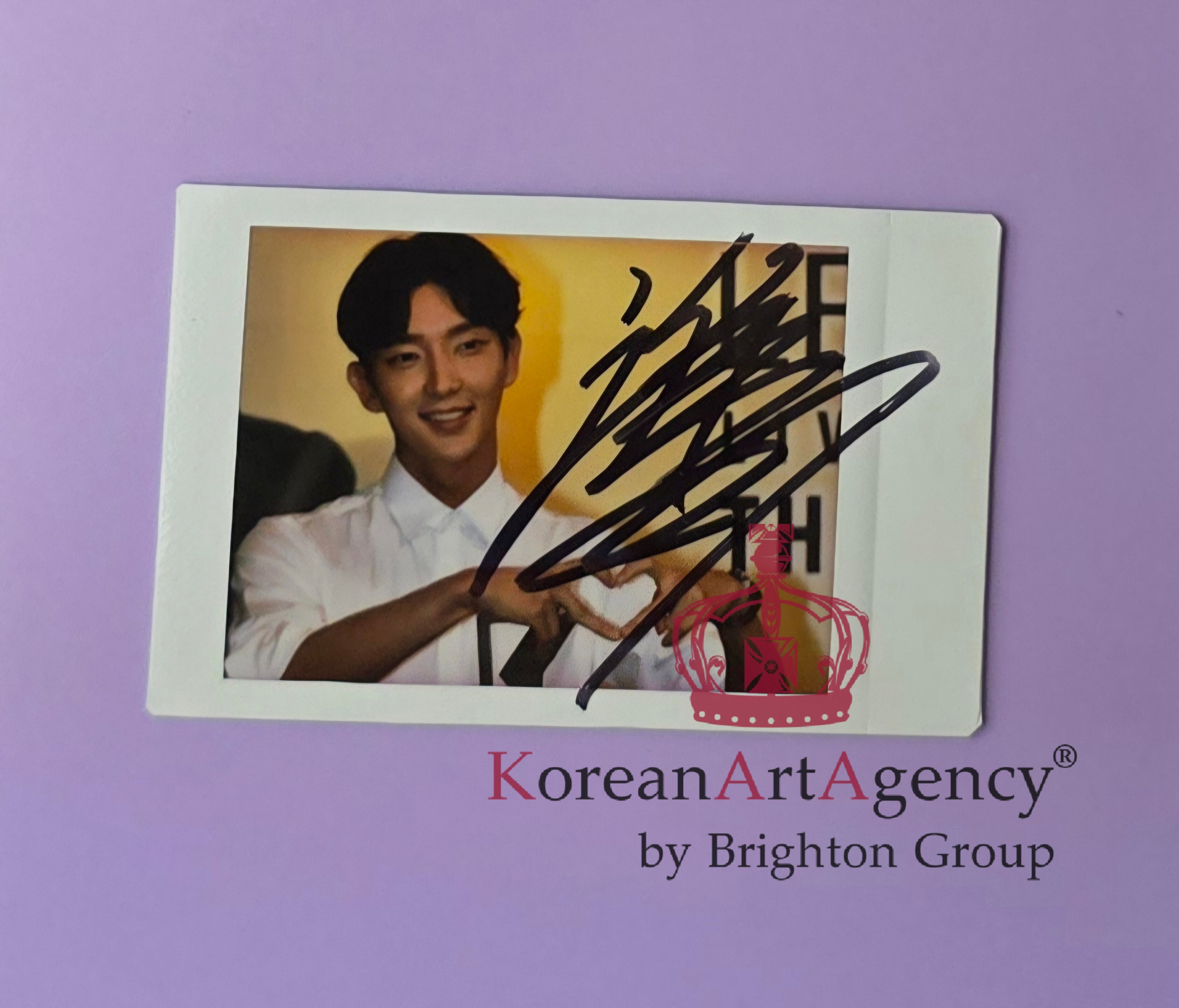 Lee Joon Gi - INSTAX POLAROID FOTO Autograph - rare!