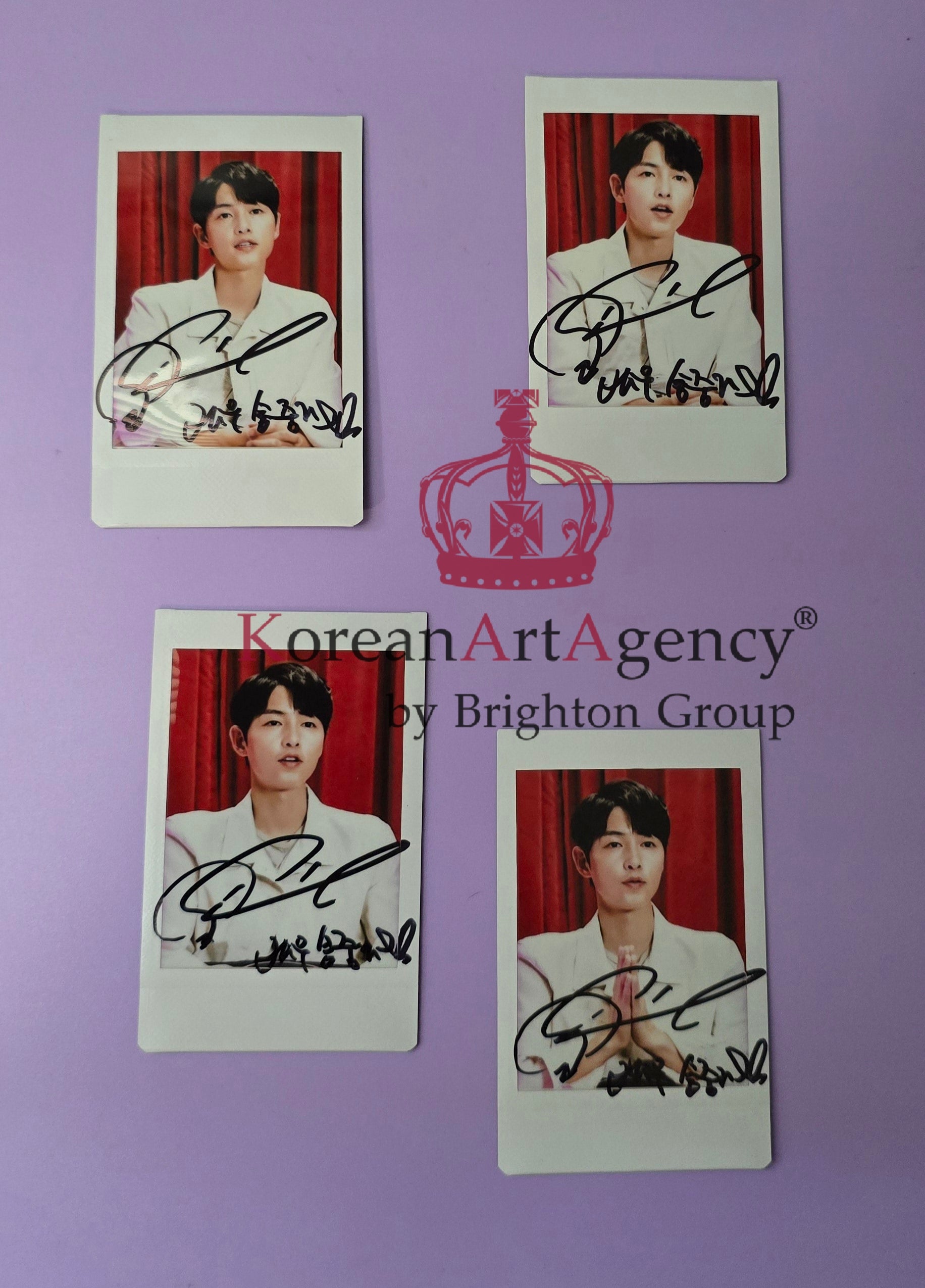 Song Joong Ki - INSTAX POLAROID FOTO - S E T Autograph - rare!!!!!