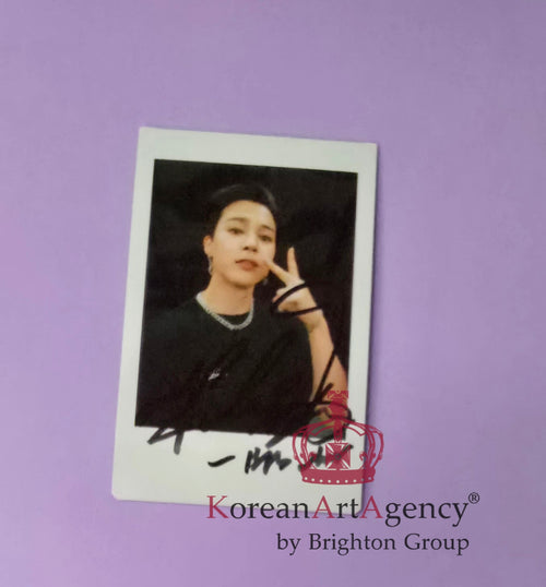 BTS JIMIN - INSTAX POLAROID FOTO Autograph - rare! – Film & Merchandise