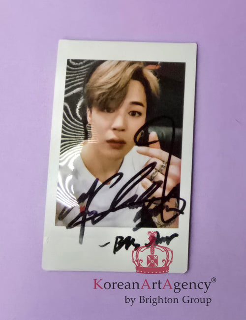 BTS JIMIN - INSTAX POLAROID FOTO Autograph - rare! – Film & Merchandise