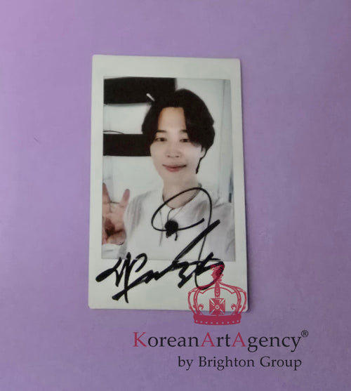 BTS JIMIN - INSTAX POLAROID FOTO Autograph - rare! – Film & Merchandise