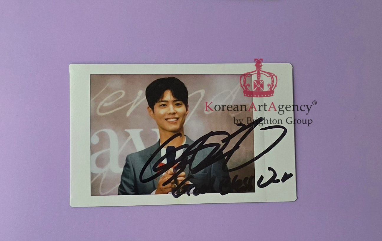 PARK BO GUM - INSTAX POLAROID FOTO Autograph - rare!