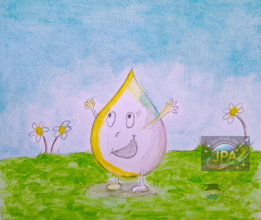 Lady Splashi by Yuna Park – Artwork (30x20 cm)