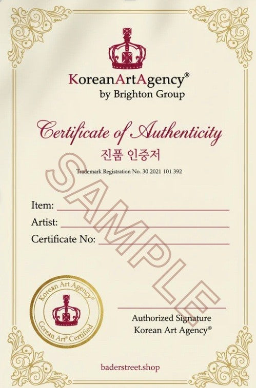 Certificate of Authenticity Sample – Korean Art Agency