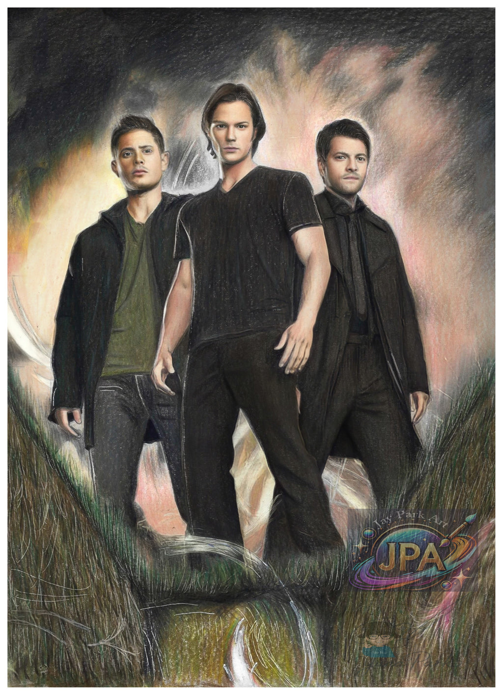 Supernatural – Jensen Ackles, Jared Padalecki & Misha Collins (20x30 cm) – Artwork