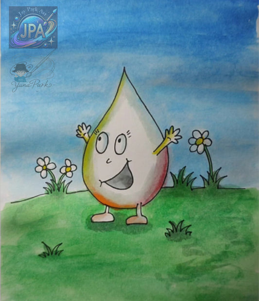 Lady Splashi by Yuna Park – Artwork (30x20 cm)