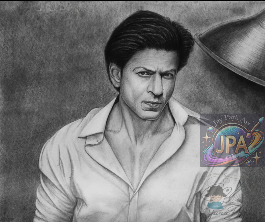 Shah Rukh Khan – The King of Bollywood (20x30 cm) - HANDPAINTED with COA YUNA PARK – Artwork