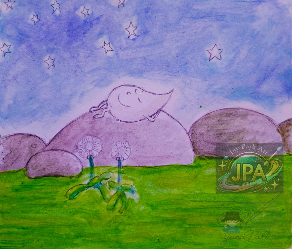 Lady Splashi by Yuna Park – Artwork (30x20 cm) – Artwork
