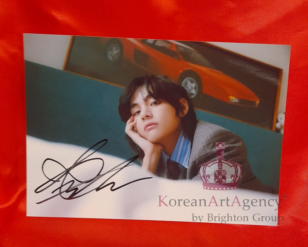BTS V Kim Taehyung 7inches Limited Rare 2023 Autograph – Autograph