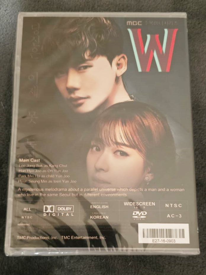 W: Two Worlds Apart Korean Drama DVD English Subtitled Lee Jong Suk Han Hyo Joo