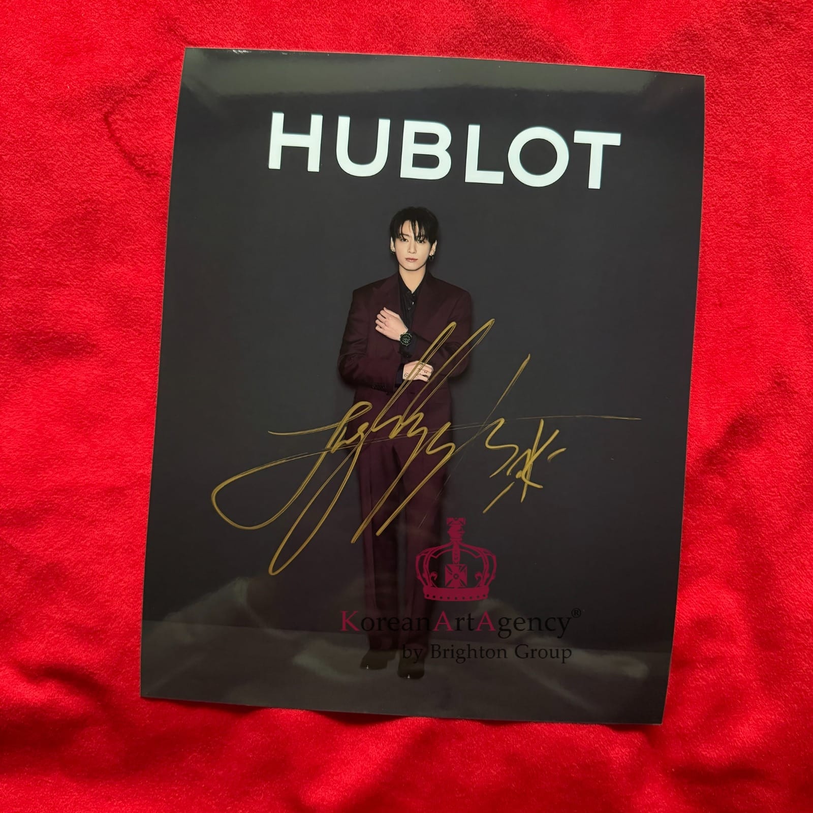 Jungkook BTS Hublot 10 Inches Autographs – Exclusive Collector’s Display Piece